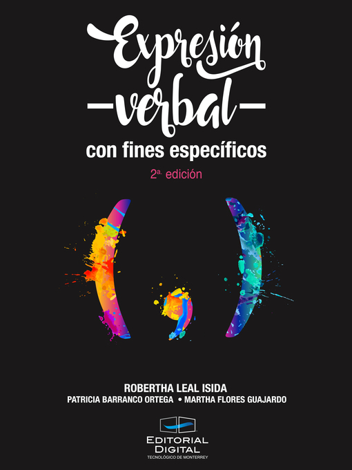 Title details for Expresión verbal con fines específicos by María Robertha Leal Isida - Available